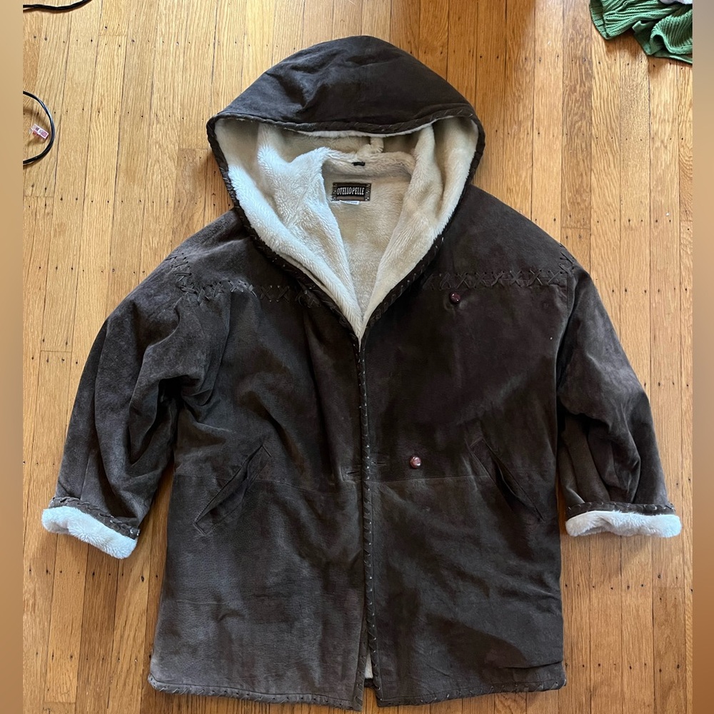 Vintage Otello Pelle Fur leather Jacket